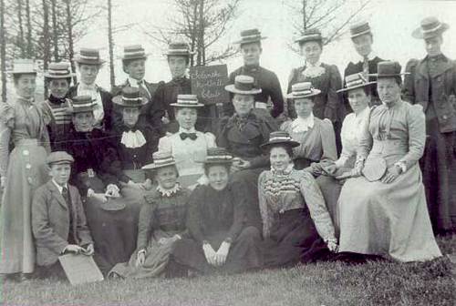Iolanthe Stoolball Club from Balcombe, East Sussex circa 1900